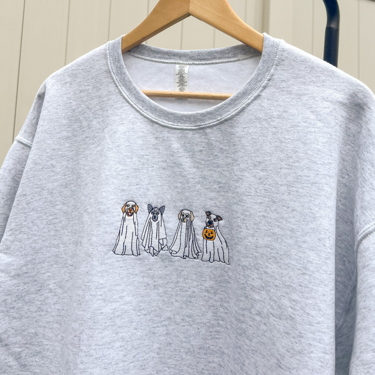 Ghost Dog Embroidered Crewneck