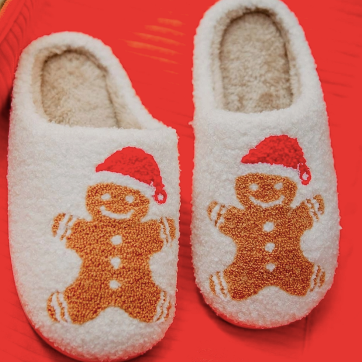 Gingerbread Man Slippers