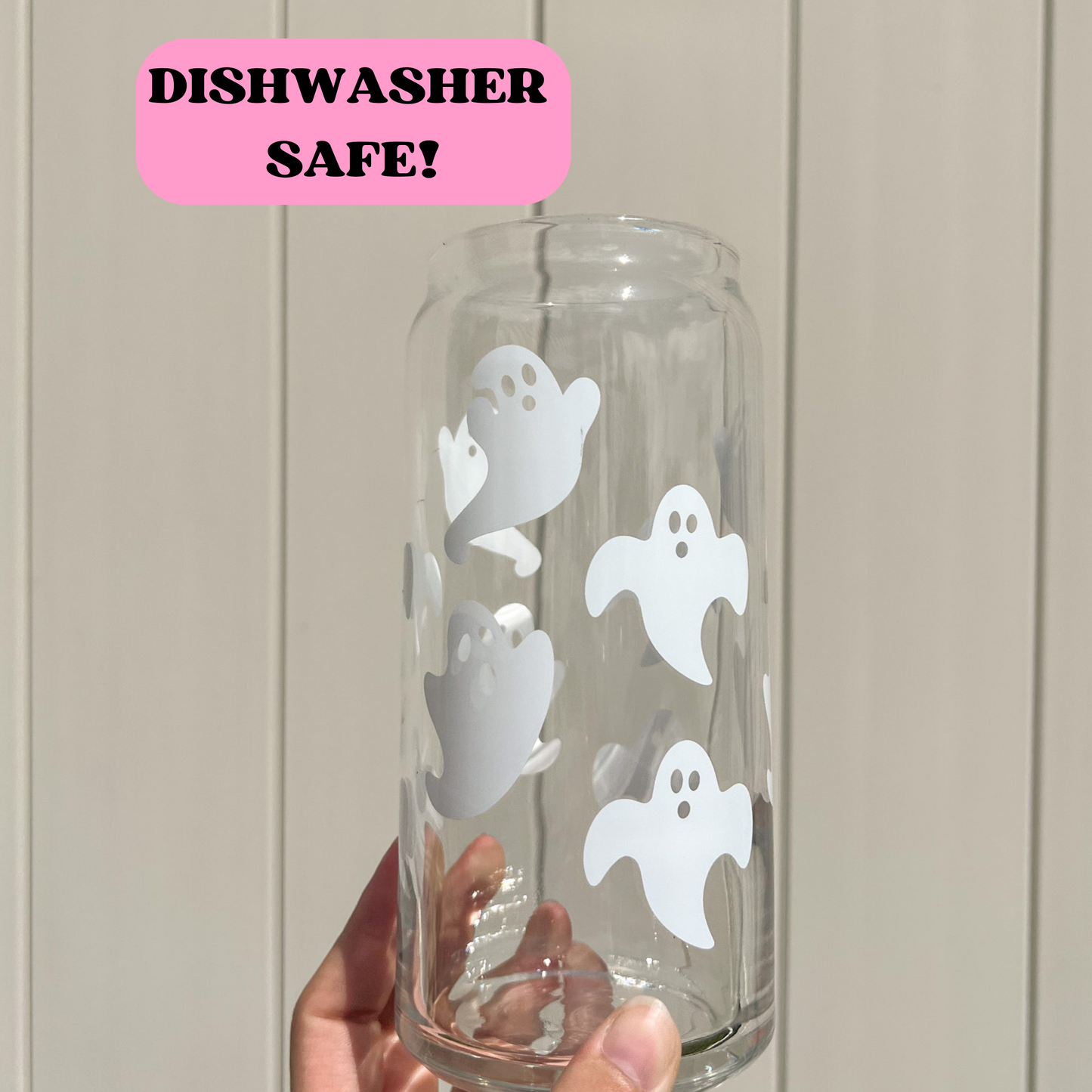 20 oz Ghost Glass Cup