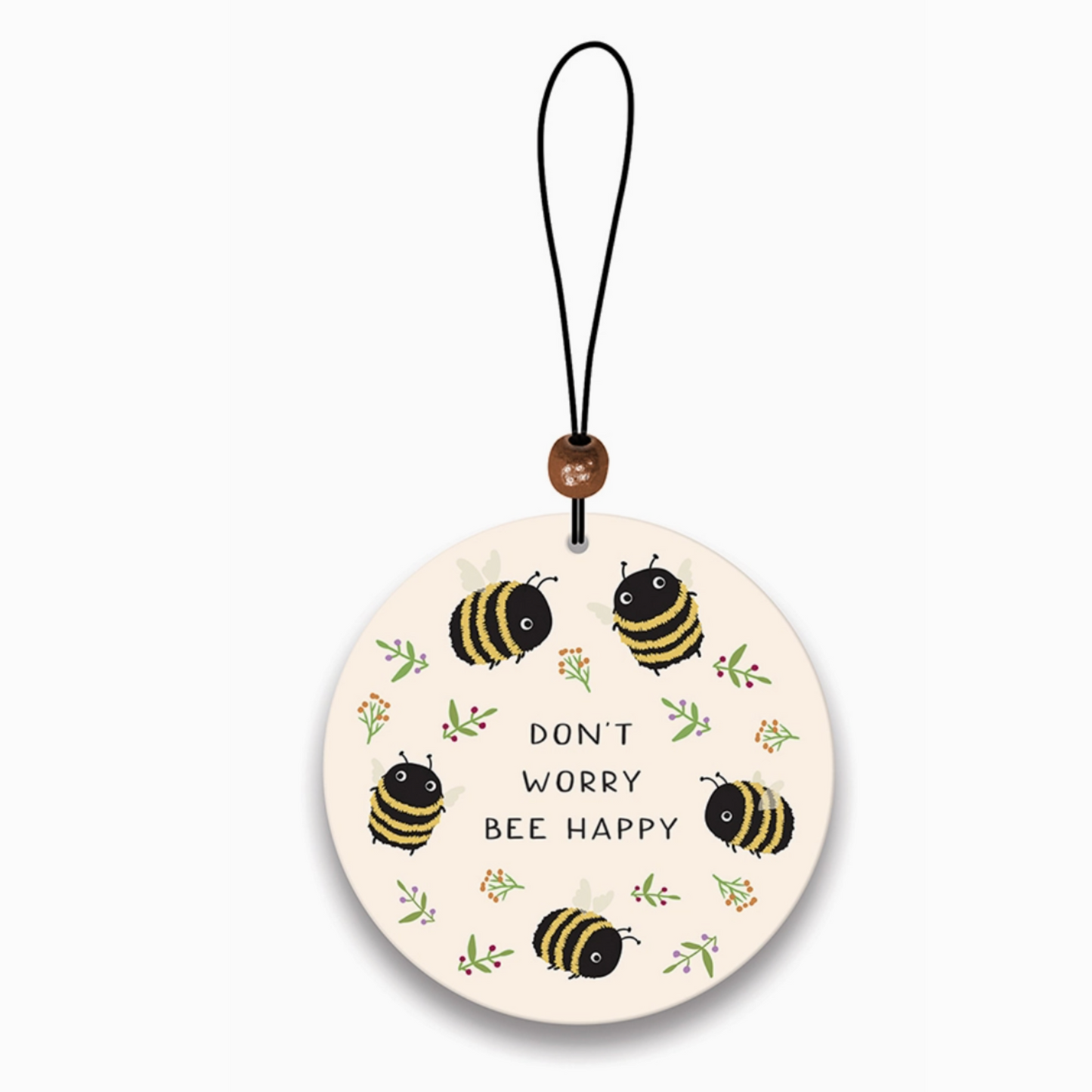 Don't Worry Bee Happy Car Air Freshener- Set of 2