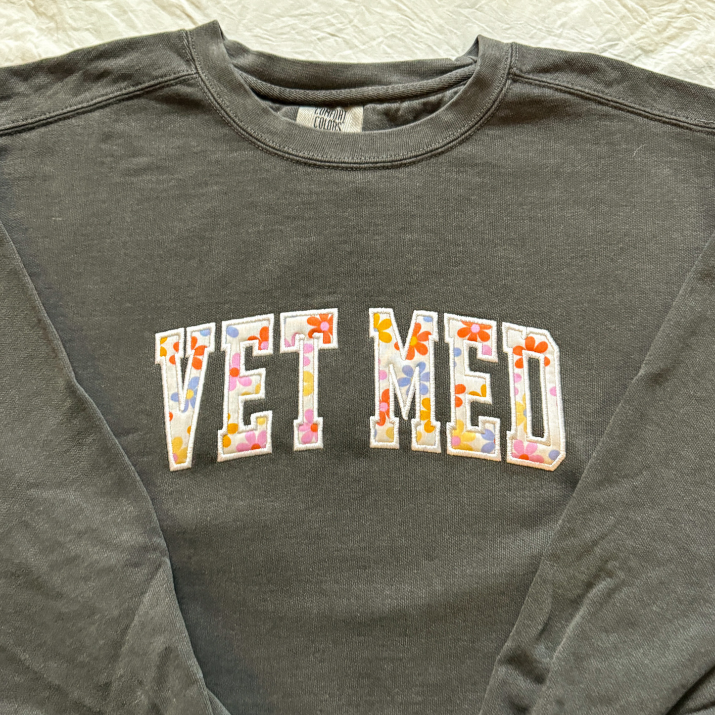 Vet Med Applique Embroidered Crewneck