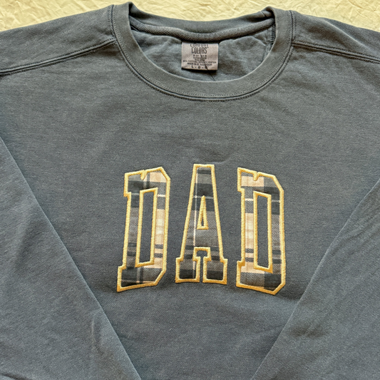 Dad Applique Embroidered Crewneck