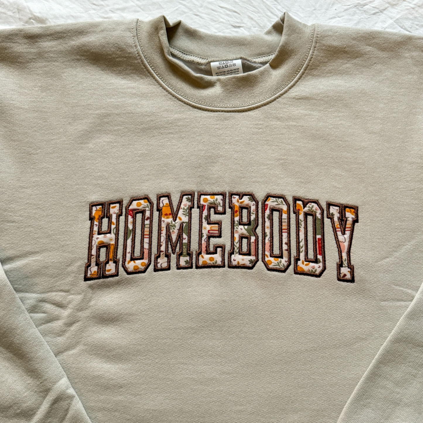 Homebody Applique Embroidered Crewneck