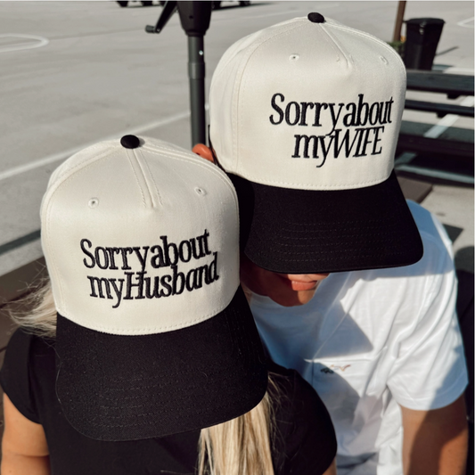 Sorry About My Husband/Wife Vintage Trucker Hat