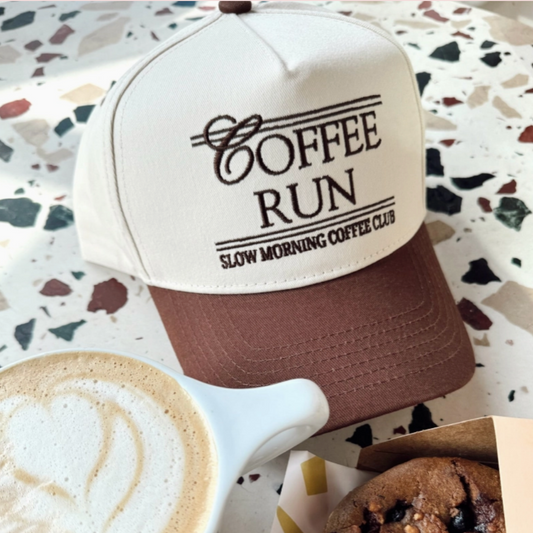 Coffee Run - Brown Vintage Trucker Hat