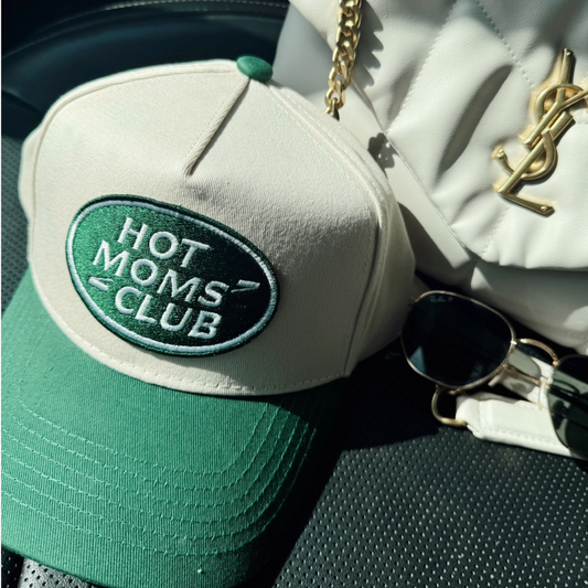 Hot Moms Club - Green Vintage Trucker Hat