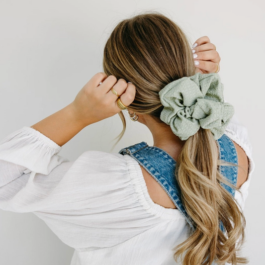 Sagewood Jumbo Scrunchie