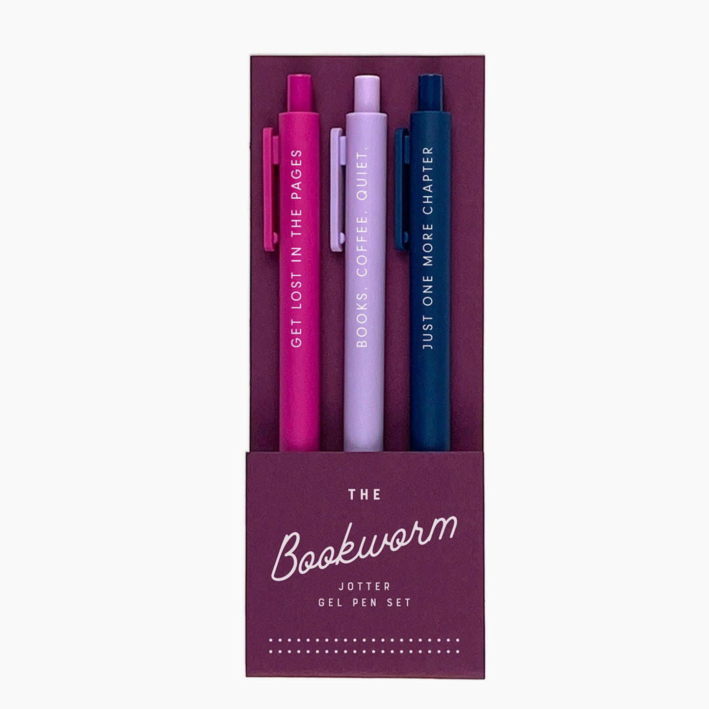 The Bookworm Jotter Gel Pen: Set of 3