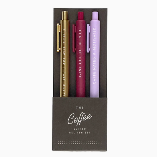 The Coffee Jotter Gel Pen: Set of 3