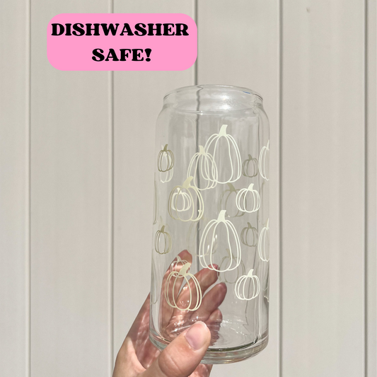 SPOOKY TREATS • DISHWASHER SAFE! • 16 OZ GLASS CUP