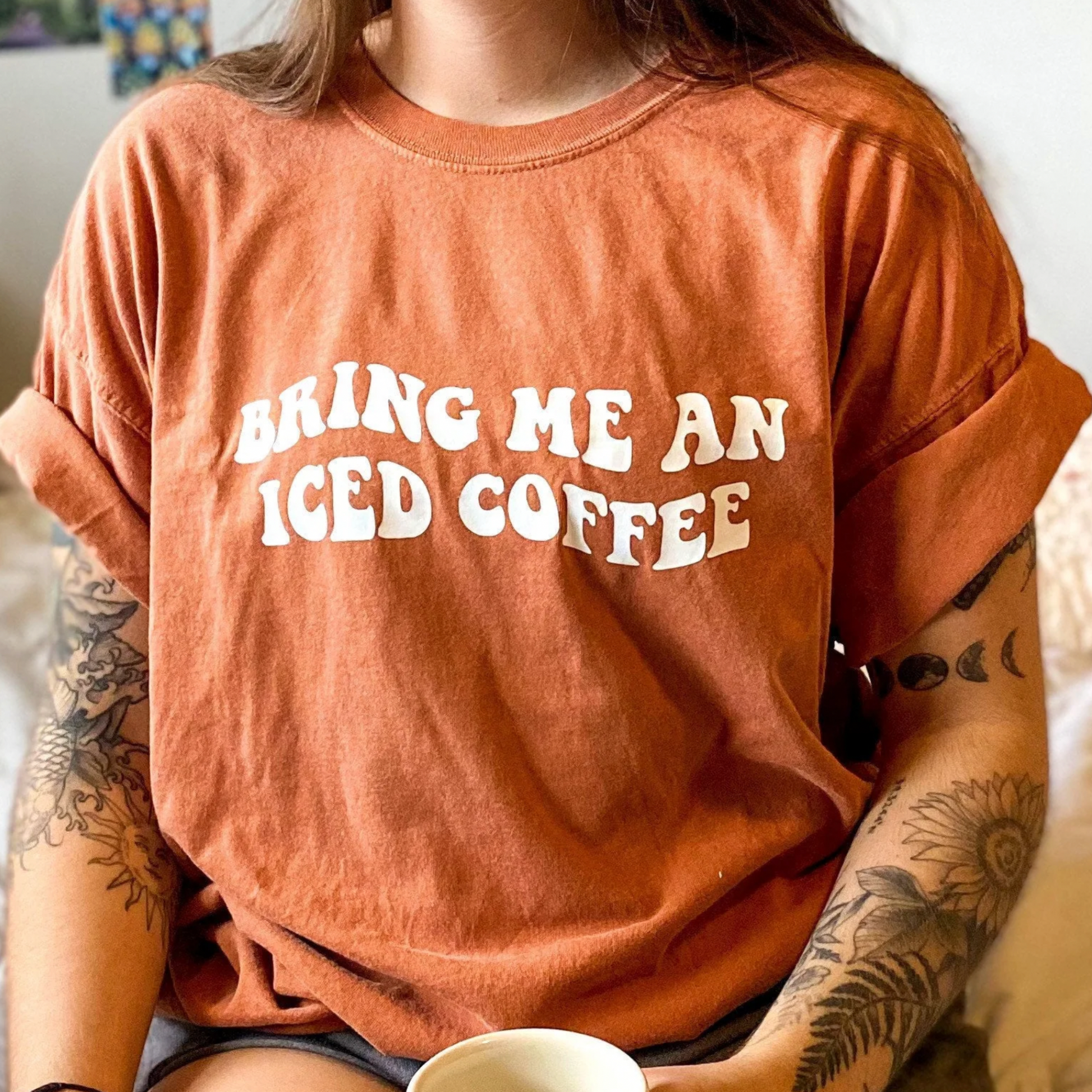 Bring Me an Iced Coffee Tee – Emily Paige CO