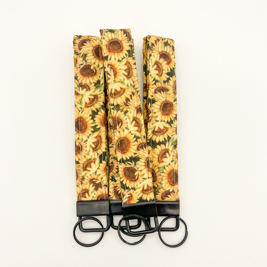 Sunflower Wristlet Keychain